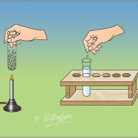 Illustration of crystal experiment