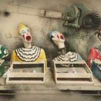 Clowns fairground game